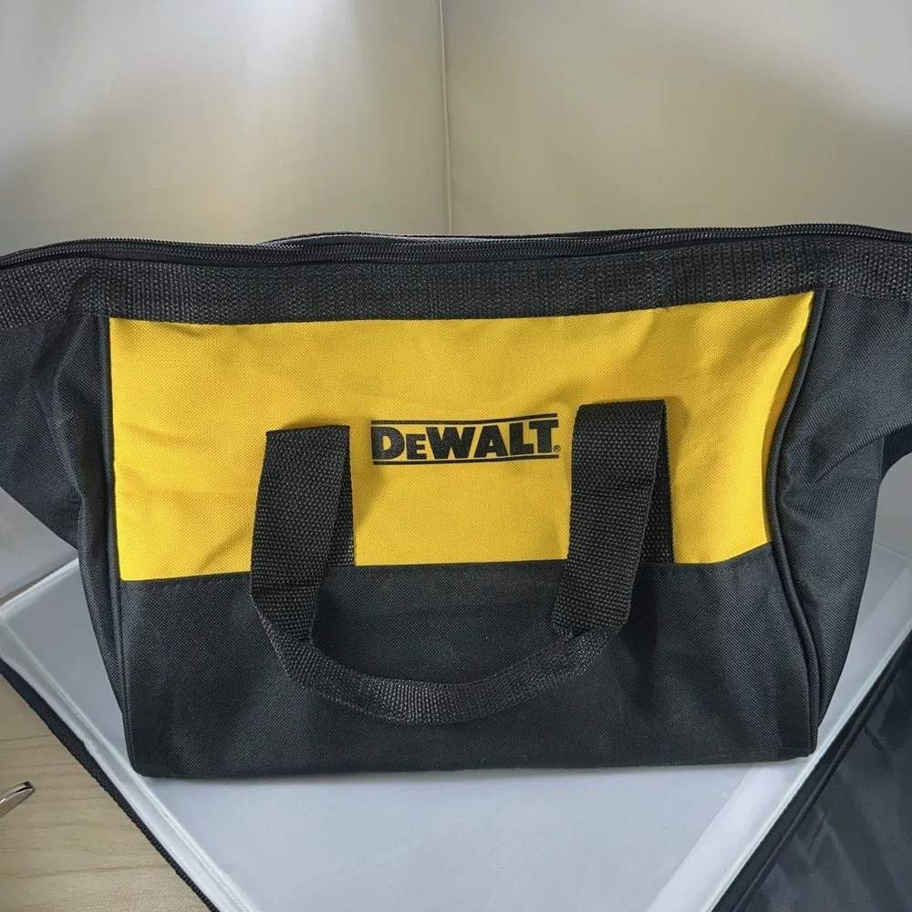 DEWALT 13 X 11x 10  Ballistic Nylon Contractor Tool Bag Black/Yellow
